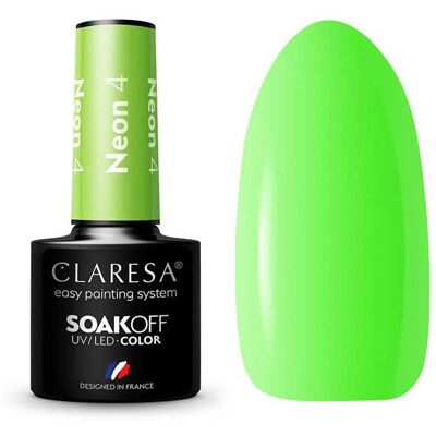 Claresa - Esmalte semipermanente Soak off - 4: Neon Claresa - Esmalte semipermanente Soak off - 4: Neon
