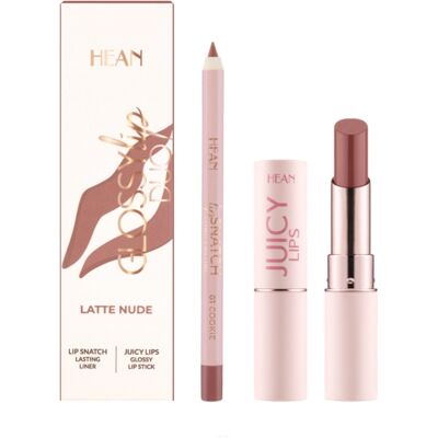 Hean - Set de labios Glossy Lip Duo - Latte Nude Hean - Set de labios Glossy Lip Duo - Latte Nude