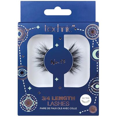 Technic Cosmetics - Pestañas postizas 3/4 Length Lashes - Nº12 Technic Cosmetics - Pestañas postizas 3/4 Length Lashes - Nº12