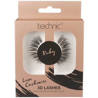 Technic Cosmetics - Pestañas postizas 3D Luxe Cashmere - Ruby Technic Cosmetics - Pestañas postizas 3D Luxe Cashmere - Ruby