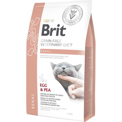 Brit Veterinary Dieta Renal Sin Granos para Gatos - 2kg Brit Veterinary Dieta Renal Sin Granos para Gatos - 2kg