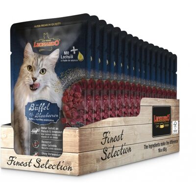 Leonardo Selección Fina - Comida húmeda premium para gatos - Pack de 16 bolsas - ¡Delicioso Leonardo Selección Fina - Comida húmeda premium para gatos - Pack de 16 bolsas - ¡Delicioso
