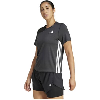 Adidas Camiseta De Manga Corta Train Essentials 3 Stripes Workout Black / White XS Adidas Camiseta De Manga Corta Train Essentials 3 Stripes Workout Black / White XS
