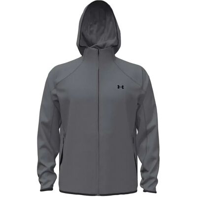 Under Armour Sudadera Con Cremallera Unstoppable Fleece Black / Gray L Under Armour Sudadera Con Cremallera Unstoppable Fleece Black / Gray L
