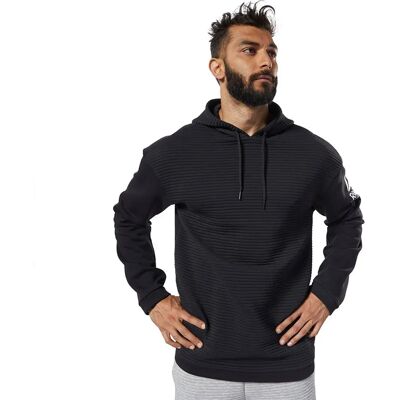 Reebok Sudadera Con Capucha Workout Ready Black XS Reebok Sudadera Con Capucha Workout Ready Black XS