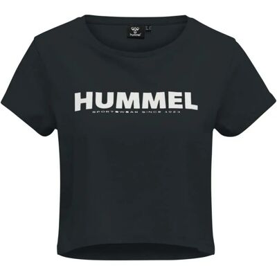 Camiseta Cropped Legacy de Hummel - Casual con Logo Camiseta Cropped Legacy de Hummel - Casual con Logo