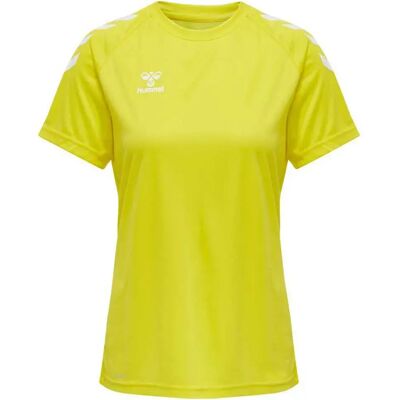 hummel CORE XK POLY T-SHIRT S/S WOMAN - Amarillo Brillante - Camiseta hummel CORE XK POLY T-SHIRT S/S WOMAN - Amarillo Brillante - Camiseta