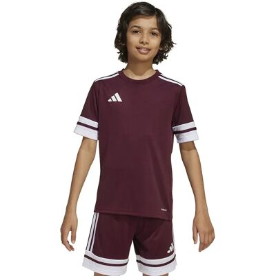 Adidas Camiseta De Manga Corta Squadra 25 Team Maroon 2 / White 7-8 Años Adidas Camiseta De Manga Corta Squadra 25 Team Maroon 2 / White 7-8 Años