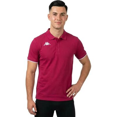 Kappa Camisa Polo Rosa - Manga Corta Kappa Camisa Polo Rosa - Manga Corta