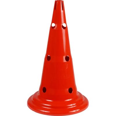 Cono multijuego de PVC - 12 agujeros - 30cm - Rojo Cono multijuego de PVC - 12 agujeros - 30cm - Rojo