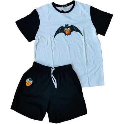 Valencia Cf Pijama De Manga Corta ´´murcielago´´ White / Black 14 Años Valencia Cf Pijama De Manga Corta ´´murcielago´´ White / Black 14 Años