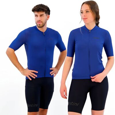 Santini Maillot De Manga Corta Sensation Navy S Santini Maillot De Manga Corta Sensation Navy S