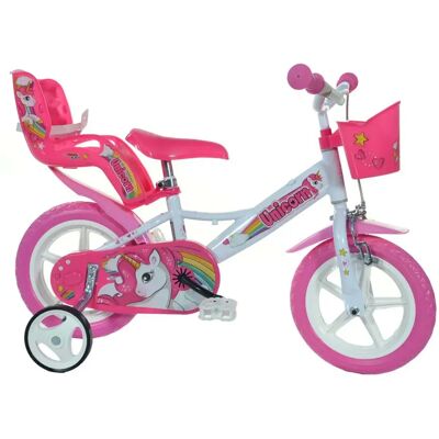 Dino Bikes Bicicleta Unicorn 12 Pink 3-5 Años Dino Bikes Bicicleta Unicorn 12 Pink 3-5 Años