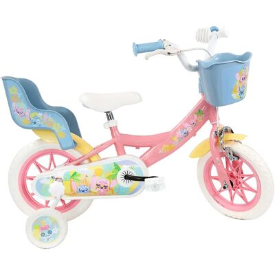 Volare Bicicleta Stitch 12´´ White / Pink 3-5 Años Volare Bicicleta Stitch 12´´ White / Pink 3-5 Años