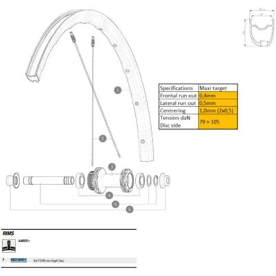 Mavic Llanta De Bicicleta De Carretera Ksyrium Hooked Disc Black One Size Mavic Llanta De Bicicleta De Carretera Ksyrium Hooked Disc Black One Size