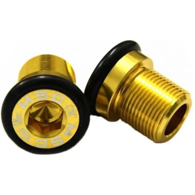 Msc Tornillo De Manivela Issis Bottom Bracket Bolt Alu7075t6 2 Unidades Gold M15 x 14 mm Msc Tornillo De Manivela Issis Bottom Bracket Bolt Alu7075t6 2 Unidades Gold M15 x 14 mm