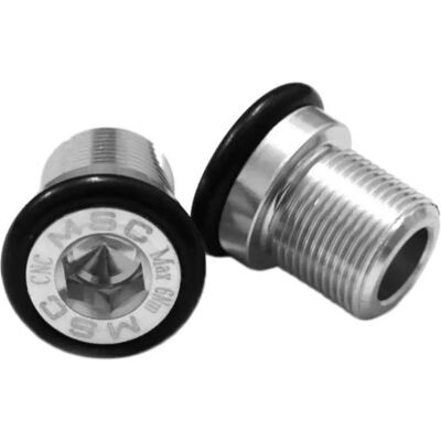 Msc Tornillo De Manivela Issis Bottom Bracket Bolt Alu7075t6 2 Unidades Silver M15 x 14 mm Msc Tornillo De Manivela Issis Bottom Bracket Bolt Alu7075t6 2 Unidades Silver M15 x 14 mm