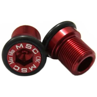 Msc Tornillo De Manivela Issis Bottom Bracket Bolt Alu7075t6 2 Unidades Red M15 x 14 mm Msc Tornillo De Manivela Issis Bottom Bracket Bolt Alu7075t6 2 Unidades Red M15 x 14 mm