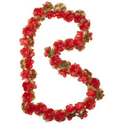 Basil Cuerda Flowers Gerland 130 Cm Red / Green One Size Basil Cuerda Flowers Gerland 130 Cm Red / Green One Size