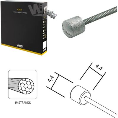Wag Cable De Cambio Shimano/sram 1.1 X 1950 Mm Steel One Size Wag Cable De Cambio Shimano/sram 1.1 X 1950 Mm Steel One Size