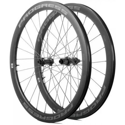 Progress Juego De Ruedas De Carretera Airspeed A45 Cl Disc Tubeless Grey 12 x 100/12 x 142 mm Progress Juego De Ruedas De Carretera Airspeed A45 Cl Disc Tubeless Grey 12 x 100/12 x 142 mm