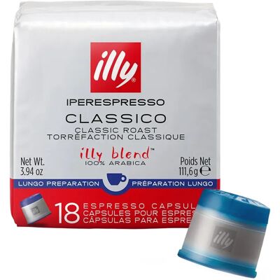 Illy Cápsulas De Café Ipso Home Classico Lungo 18 Unidades Brown One Size Illy Cápsulas De Café Ipso Home Classico Lungo 18 Unidades Brown One Size