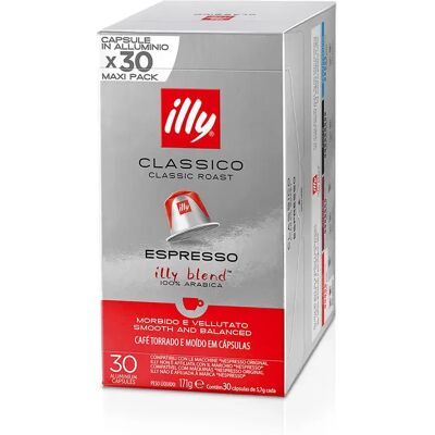 Illy Cápsulas De Café Nespresso Classico 30 Unidades Red/ Grey / White One Size Illy Cápsulas De Café Nespresso Classico 30 Unidades Red/ Grey / White One Size