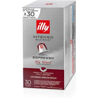 Illy Cápsulas De Café Nespresso Intenso 30 Unidades Brown/ Grey/ White One Size Illy Cápsulas De Café Nespresso Intenso 30 Unidades Brown/ Grey/ White One Size