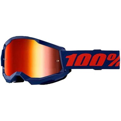 100percent Máscara Strata 2 Navy Mirror Red Lens/CAT3 100percent Máscara Strata 2 Navy Mirror Red Lens/CAT3