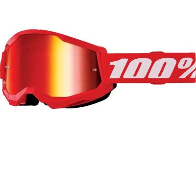 100percent Máscara Strata 2 Junior Red Mirror Red Lens/CAT3 100percent Máscara Strata 2 Junior Red Mirror Red Lens/CAT3