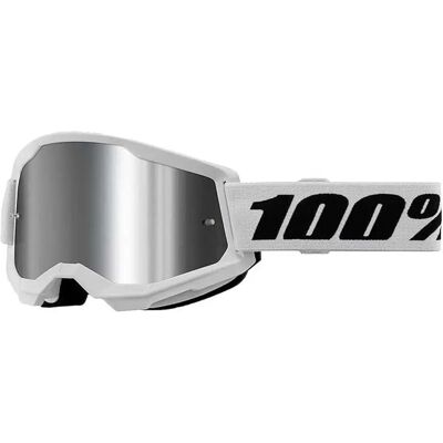 100percent Máscara Strata 2 White Mirror Silver Lens/CAT3 100percent Máscara Strata 2 White Mirror Silver Lens/CAT3