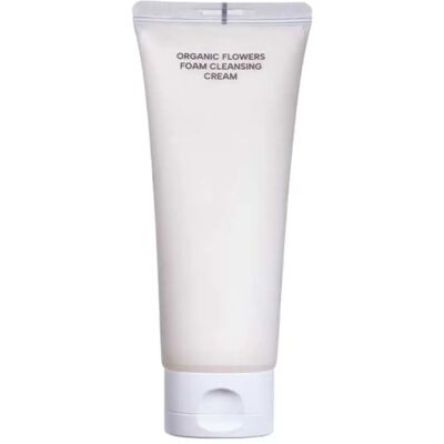 Crema de limpieza con espuma de flores orgánicas - Limpiador facial Crema de limpieza con espuma de flores orgánicas - Limpiador facial