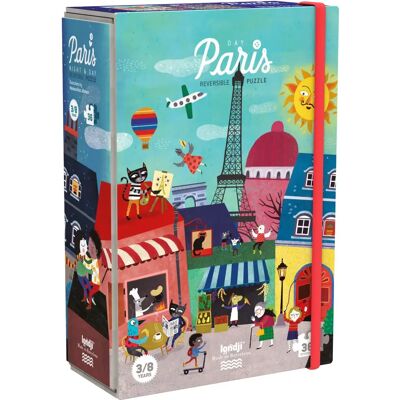Rompecabezas Londji Noche y Día en París - 36 piezas reversible Rompecabezas Londji Noche y Día en París - 36 piezas reversible