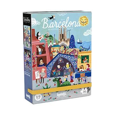 Londji - Rompecabezas reversible Noche y Día en Barcelona 36 piezas Londji - Rompecabezas reversible Noche y Día en Barcelona 36 piezas