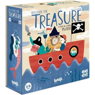 Londji Puzzle para superponer Discover the treasure - 40 piezas Londji Puzzle para superponer Discover the treasure - 40 piezas