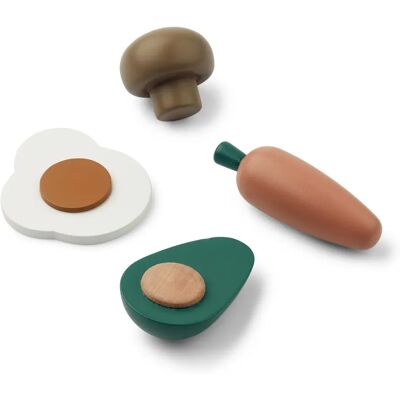 Liewood Verduras de madera - Juego de 4 Liewood Verduras de madera - Juego de 4
