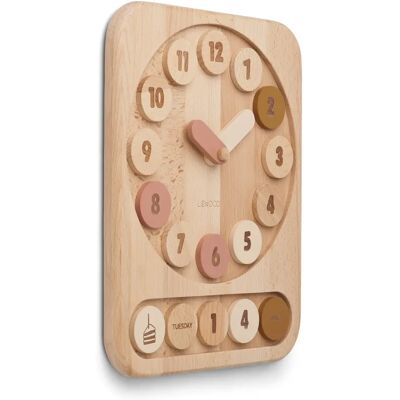 Liewood Reloj educativo Yelena de madera Liewood Reloj educativo Yelena de madera