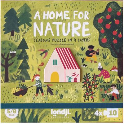Londji Puzzle - Un Hogar Para La Naturaleza - 4 Estaciones, Infantil Londji Puzzle - Un Hogar Para La Naturaleza - 4 Estaciones, Infantil
