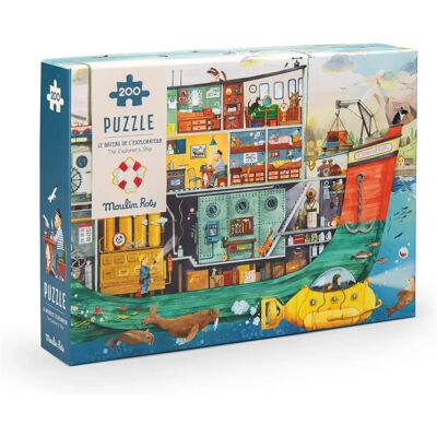 Moulin Roty Puzzle El Barco del Explorador - El Jardín del Molino - 200 piezas Moulin Roty Puzzle El Barco del Explorador - El Jardín del Molino - 200 piezas