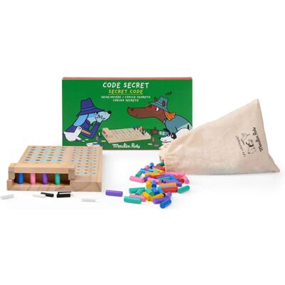 Moulin Roty Juego de código secreto de madera Moulin Roty Juego de código secreto de madera