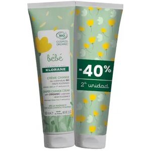 Klorane Bebé Crema Cambio Pañal Duplo 2 Uds 100 ml