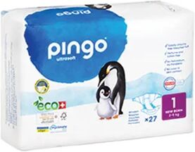 Pingo Pañales Bio T1 2-5 Kg 27 Uds