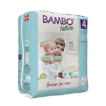 Bambo Pañal 4 L 7-14 Kg 24 Uds