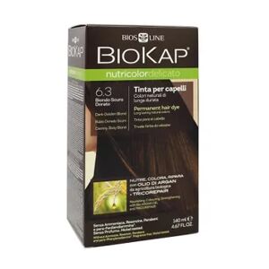 Biokap Nutricolordelicato Tinte Rubio Oscuro Dorado Bio 6.3 140 ml