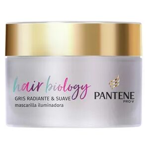 Pantene Hair Biology Gris Radiante Suave Mascarilla Iluminadora 160 ml