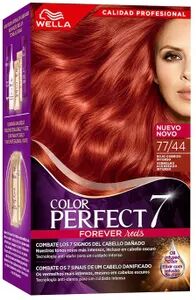 Wella Color Perfect 7 100% Cobertura De Canas #77/44-Rojo Cobrizo Inte