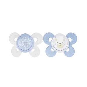 Chicco CHUPETE PHYSIO COMFORT SILICONA 0-6M AZUL 2 Ud 1 Azul / 1 Blanco