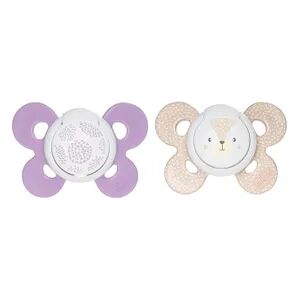 Chicco CHUPETE PHYSIO COMFORT SILICONA 6-16M ROSA 2 Ud 1 Morado / 1 Beige