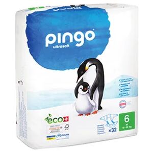 Pingo Pañales Bio T6 15-30 Kg 32 Uds