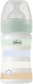 Chicco Biberón Well Being Silicona 0+ Flujo Lento Colors 150 ml Blanco